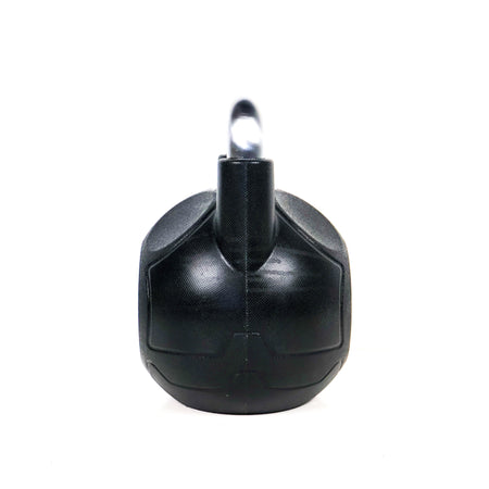 Black kettlebell on a white background