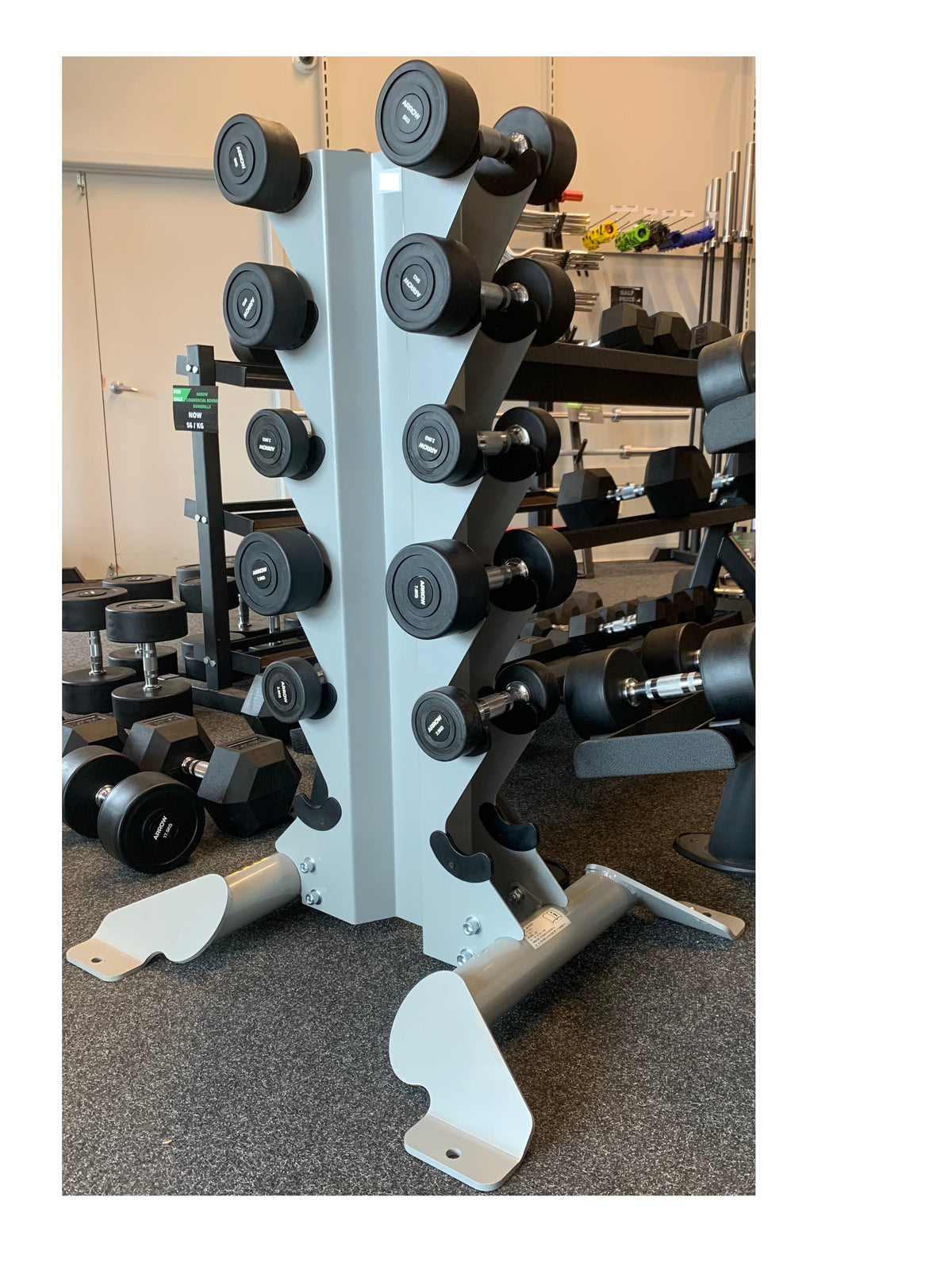 Scf Rack ARROW® X1 Vertical 6 Pair Dumbbell Rack | SCF