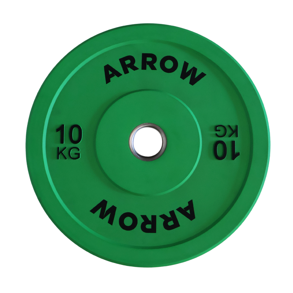 ARROW 10kg Coloured Bumper Weight Plate
