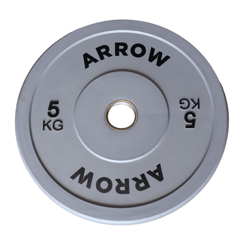 ARROW 5kg Coloured Bumper Weight Plate