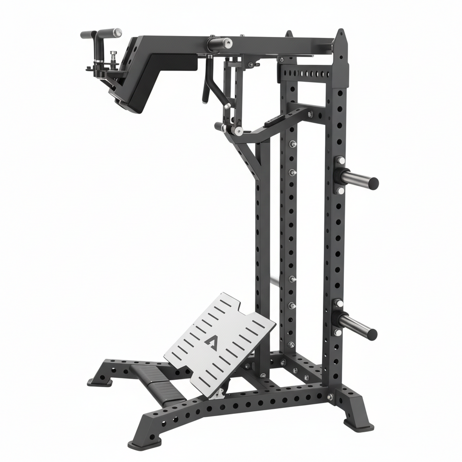 ARROW Garage Gym Plate Loaded Hack Squat Shoulder Press
