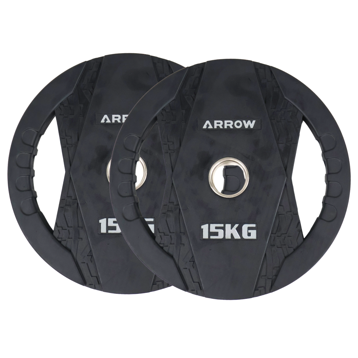 ARROW Olympic Rubber Coated Weight Plate - 15kg Pair