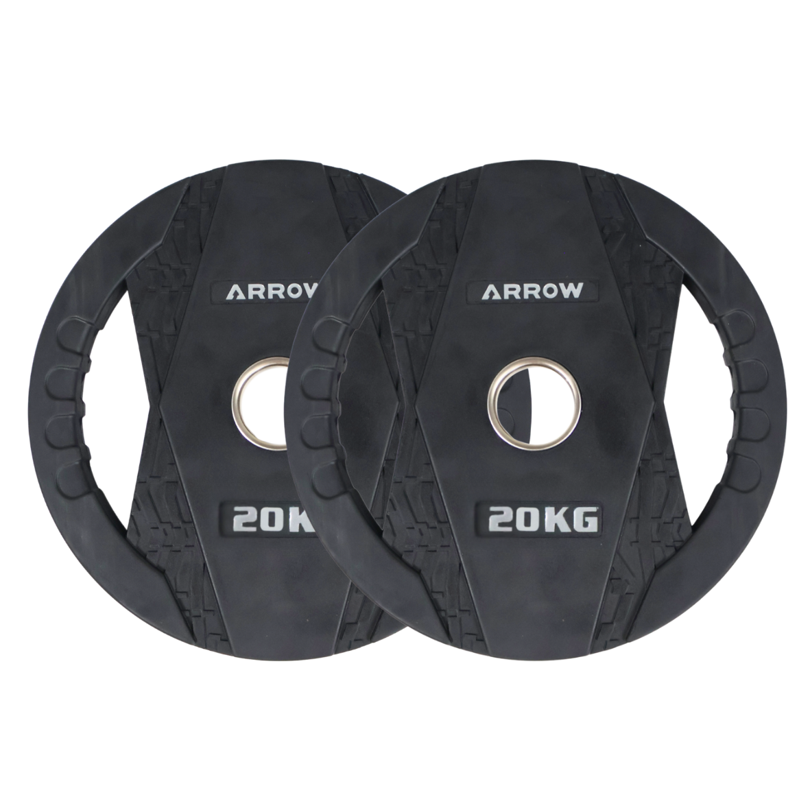 ARROW Olympic Rubber Coated Weight Plate - 20kg Pair