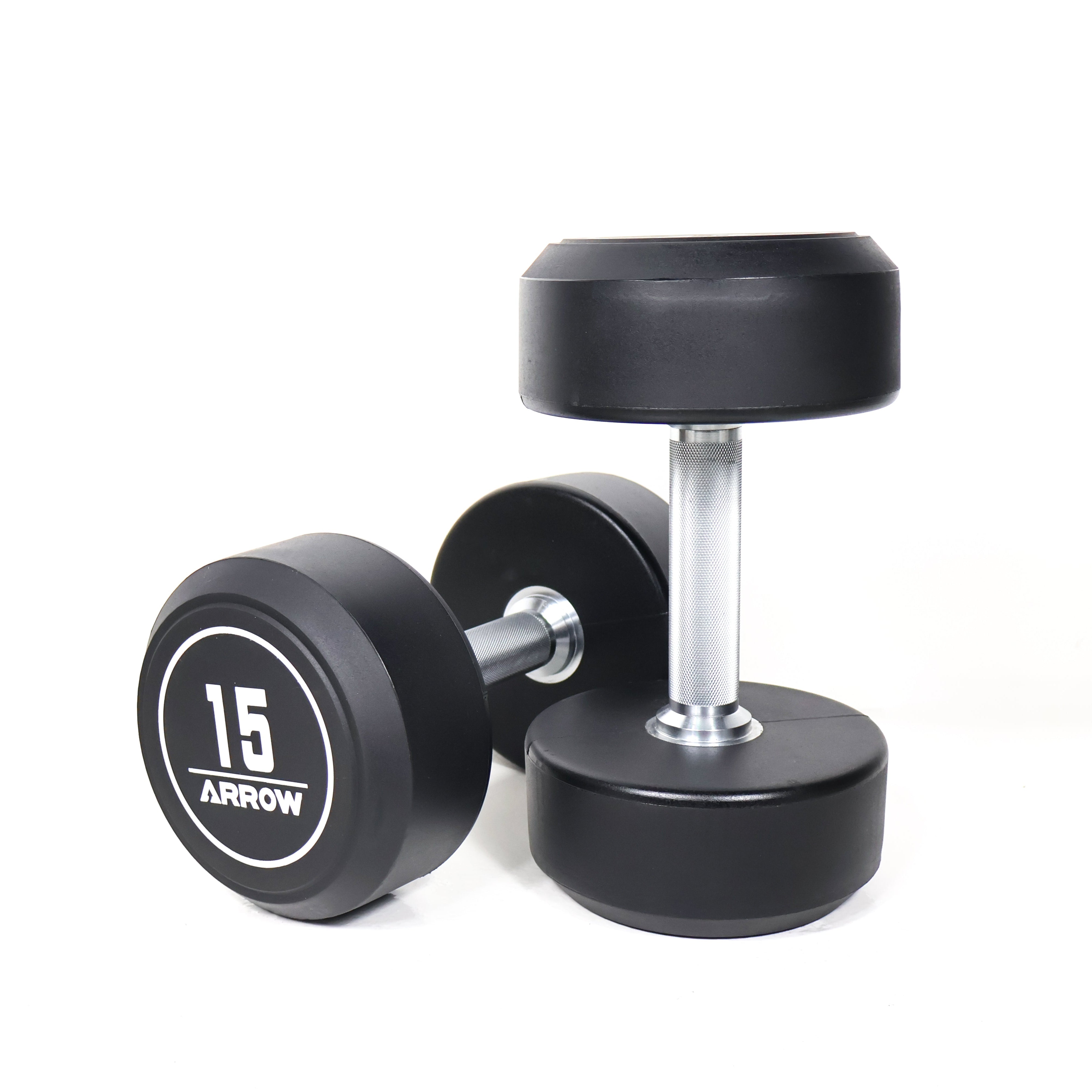 ARROW commercial PU Round Dumbbells 15kg