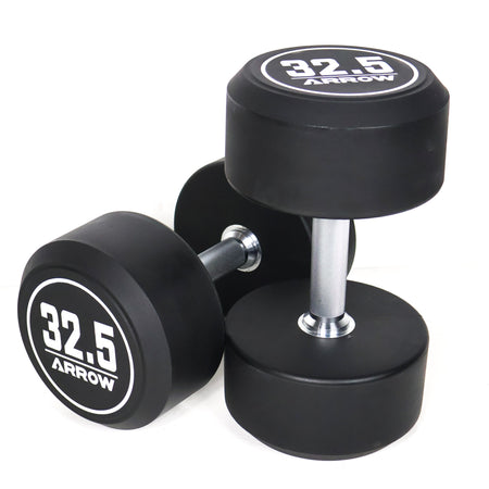 ARROW commercial PU Round Dumbbells 32.5kg