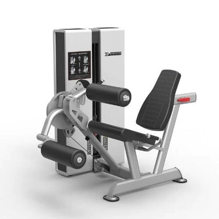 Leg extension and leg curl exercise machines