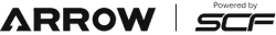 Logo of Arrow Electronics with 'powered by SCF' text