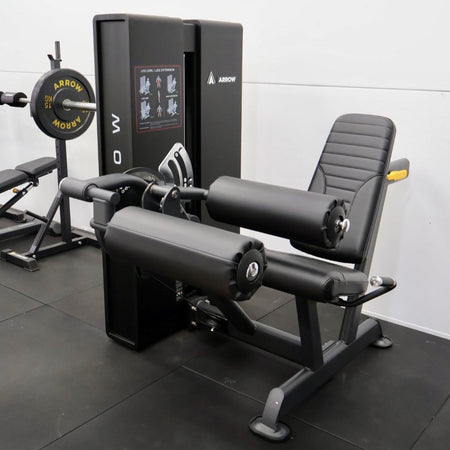 Leg extension and leg curl exercise machines